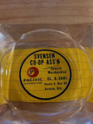 Vintage Svensen Co - op Assn.  Ashtray Astoria Or 2