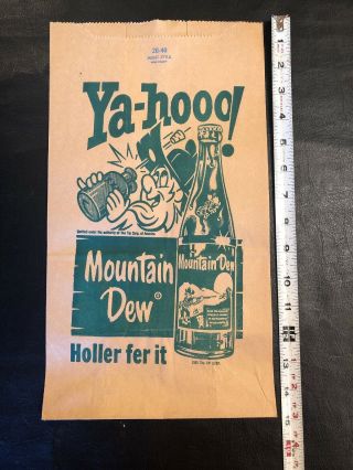 Vintage Yahoo Mountain Dew “holler Fer It”bag