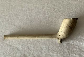 Vintage Cutty Clay Pipe With (blocked) Partial Stem 12cm Long