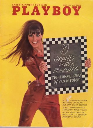 Playboy May 1967 Beth Hyatt Anne Randall Sylva Koscina Grand Prix Woody Allen
