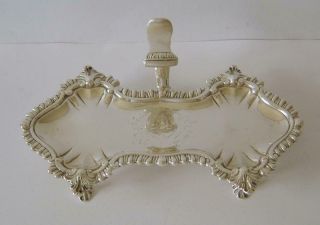 A George Iii Heavy Sterling Silver Candle Tray London 1770 277 Grams