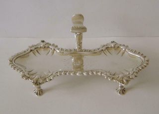 A George III Heavy Sterling Silver Candle Tray London 1770 277 Grams 2