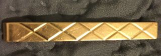 14k Yellow Gold Tie Clip Estate Or Money Clip Can Engrave On Back 7.  0 G Solid