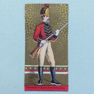 1800s 3 SWEET CAPORAL CIGARETTE CARDS,  USA SOLDIERS IN UNIFORM,  N224 KINNEY 2