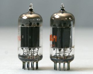 Pair 5963 (12AU7) Vintage Vacuum Tubes RCA 1969 Test Strong / Matched 140 2