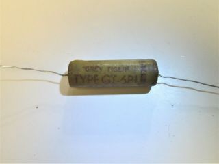 Vintage Cornell Dubilier Grey Tiger.  1 Mfd 600vdc Wax Capacitor