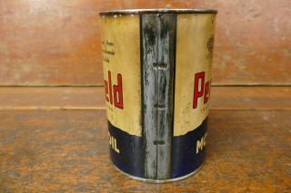 Vintage Antique Pennfield Motor Oil One Quart Metal Oil Can Early FULL NOS 3