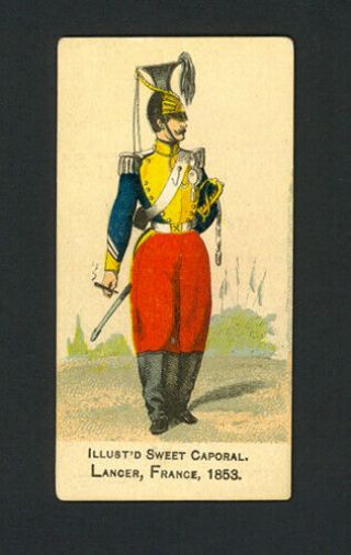 Lancer,  France,  1853 1888 N224 Kinney Bros.  Military Series - Ex,