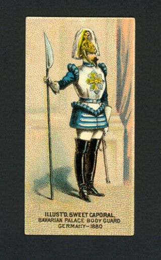 Bavarian Palace Body Guard Germany 1880 1888 N224 Kinney Military Series - Ex - Mt