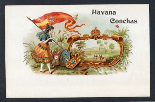 Old Havana Conchas Cigar Label