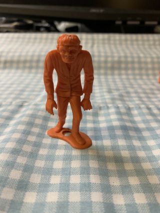 1 Mpc Orange Frankenstein Creature Of Doom Vintage 1960s Plastic Horror Figure