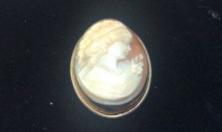 Pre Owned Vintage / Antique Cameo Brooches/ Pendants Cornelian Silver Ring 2