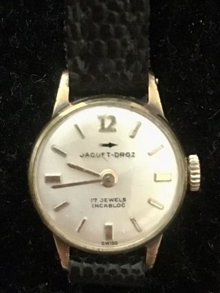 Vintage Ladies Jaquet Droz Mechanicle Wrist Watch