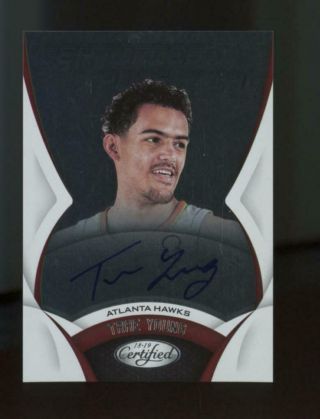 2018 Panini Certified Potential Trae Young Auto Rc Rookie