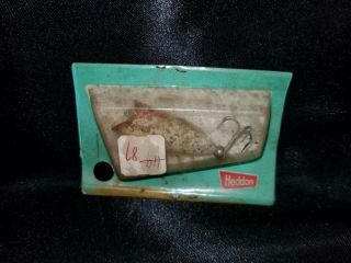 Vintage Fishing Lure Heddon Lucky 13 (may Be Wooden) White & Red