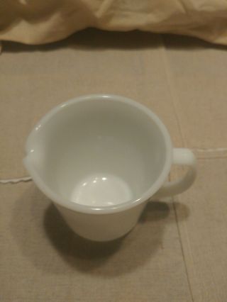 Vintage Pyrex Milk Glass Creamer 3 1/2 