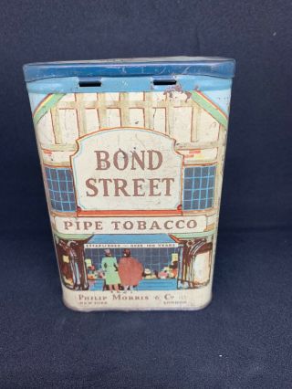Vintage BOND STREET Pipe Tobacco Tin 2