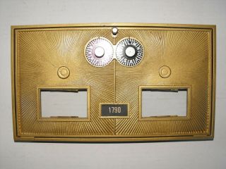 Vintage Corbin Post Office Box Door Cast Bronze Double Dial Combination Lock