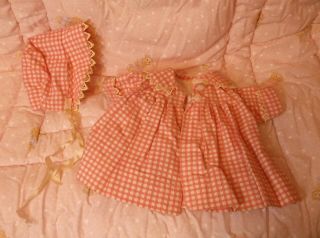 Vintage Doll Dress Coat & Bonnet For Tiny Tears & Dy - Dee Dolls