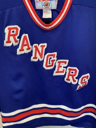 Vintage CCM York Rangers Blue NHL Hockey Jersey Men’s Size Large 3