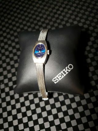 Vintage Seiko 11 - 7039 Lady 17 Jewel Gold Tone Hand - Winding Mechanical Watch Bina