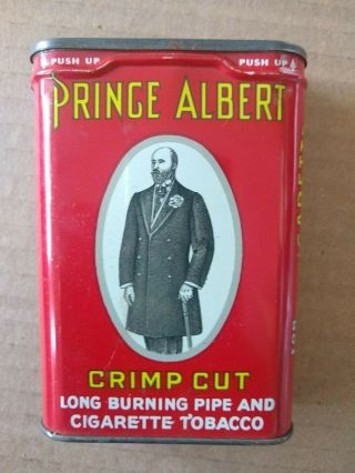 Prince Albert Crimp Cut Pipe & Cigarette Tobacco Can,  1 5/8 Oz