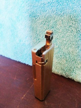 Vintage Dunhill Lighter Gold Plated,  Rollagas Cigarette Lighter 2