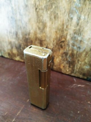 Vintage Dunhill Lighter Gold Plated,  Rollagas Cigarette Lighter 3