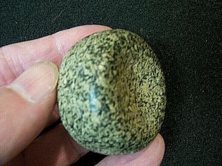 Fine Authentic Hardstone Jersey Bluff Discoidal From St Clair County,  Illinois