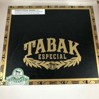 TABAK ESPECIAL Toro Negra Empty Wooden Cigar Box Black 2