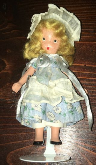 Vintage Bisque Nancy Ann Storybook Doll 118 Little Miss Muffet 5.  5 "