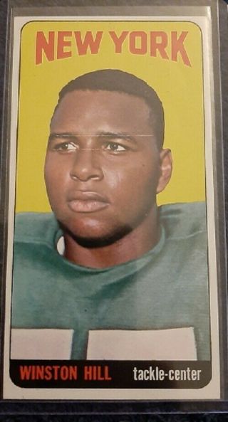 1965 Topps Tall Boys 116 Winston Hill (jets) H.  O.  F.  Rc Seriously Tough Card