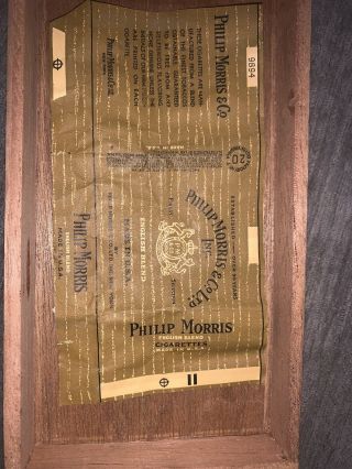 Phillip Morris Cigarette Pack Wrapper Vintage