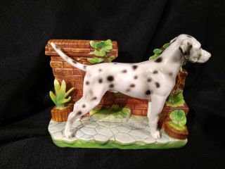 Vintage Lefton Porcelain Dalmatian Dog Figurine Japan 1641