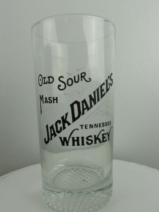 Set of 2 VINTAGE Old Sour Mash JACK DANIEL ' S Tennessee Whiskey Highball Glasses 3