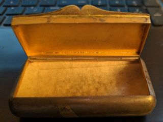 Antique Victorian Sterling Silver Jewelry Treasure Box Snuff Pill Coins Ut324