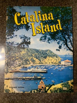 Vintage Catalina Island Photo Souvenir Edition Book 1951 By J S Sarver Comics