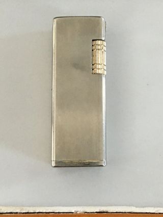 Vintage Silver Tone Torch Butane Cigarette Cigar Lighter Made In Korea