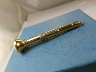 Antique Victorian 1880 to 1920 E.  B.  9ct.  375 Gold Cigar Punch Tool Pendant Fob 3