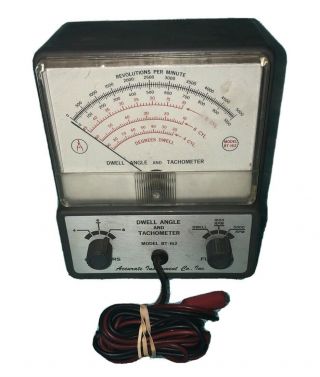 Vintage Dwell Angle And Tachometer By Accurate Instrument Co.  Model Bt - 162 Test