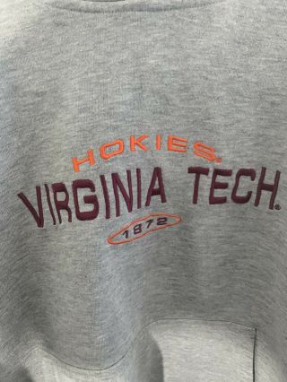 Vintage Virginia Tech Hokies Hoodie Sweatshirt Men’s Size Large 2