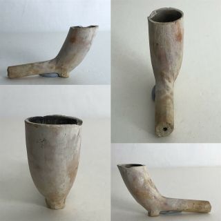 Antique Clay Pipe - Bowl,  Foot Marked Sp?,  Partial Stem