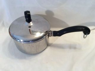 Vintage Farberware Stainless Steel Aluminum Clad 1 Qt Saucepan With Lid