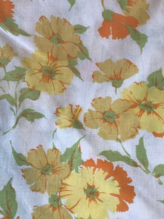 Vintage Fashion Manor Double Bed Flat Sheet Penn - Prest Muslin Floral 81 x 104 3