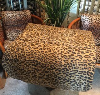 Rare Ralph Lauren Guinevere Aragon Queen Full Comforter Bedspread Leopard