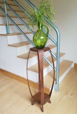 Rare Vintage Mid - Century/danish Modern Bent Wood Plant Stand Art/fern Table 34 "