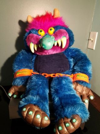 Vintage My Pet Monster 1985 Amtoy With Handcuffs Great Shape