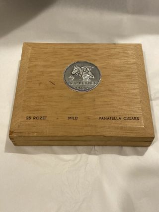 Ritmeester Rozet Panatella Holland 25 Cigars Wood Cigar Box