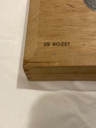 Ritmeester Rozet Panatella Holland 25 Cigars Wood Cigar Box 2