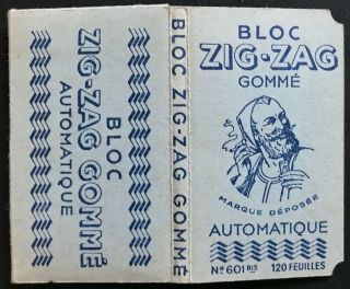 Braunstein Freres Zig - Zag Bloc 601bis –120 — Papier A Cigarette Rolling Papers
